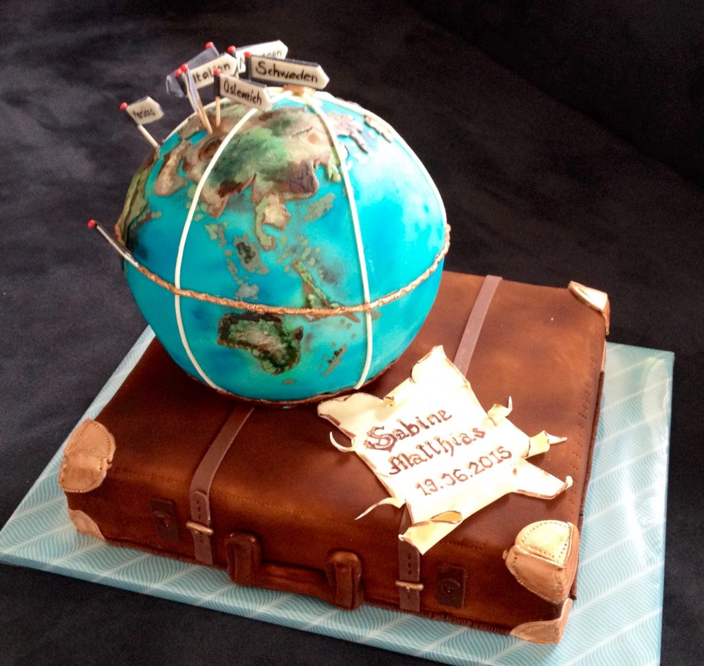 Weltkugel - Globus mit Koffer